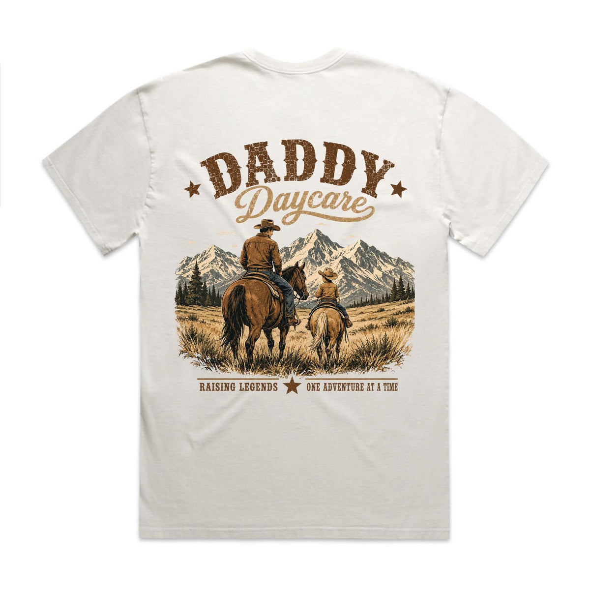 Western Heavy Faded Bone Tee