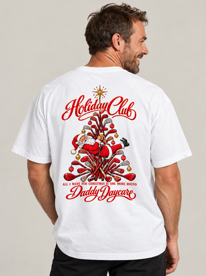 Holiday Club Christmas Golf Heavy Tee