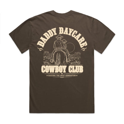 Cowboy Club Heavy Faded Brown Tee