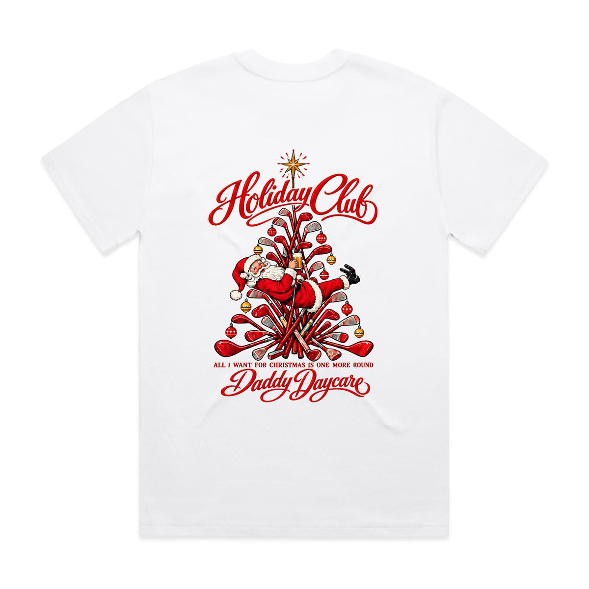 Holiday Club Christmas Golf Heavy Tee