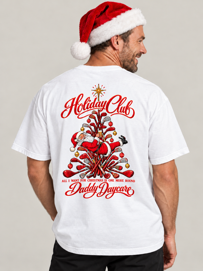 Holiday Club Christmas Golf Heavy Tee