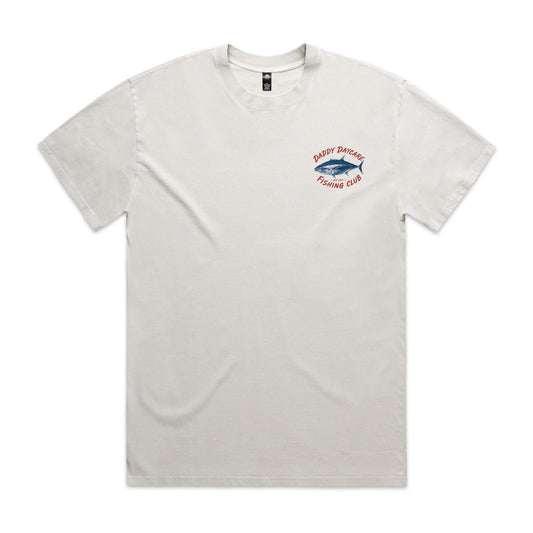 Daddy Daycare Fishing Tales Heavy Faded Tee – Bone