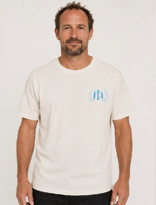 World Tour Heavy Faded Bone Tee