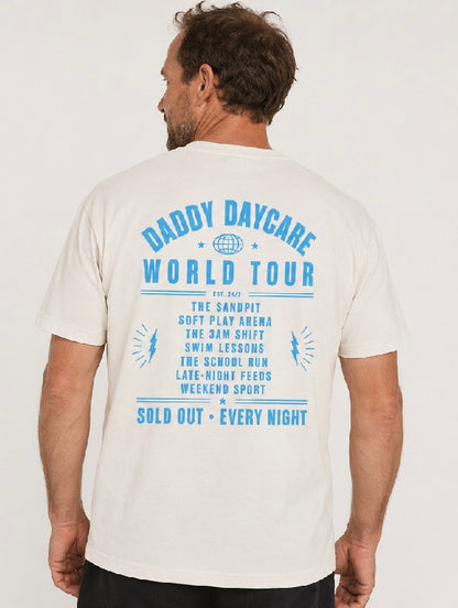 World Tour Heavy Faded Bone Tee