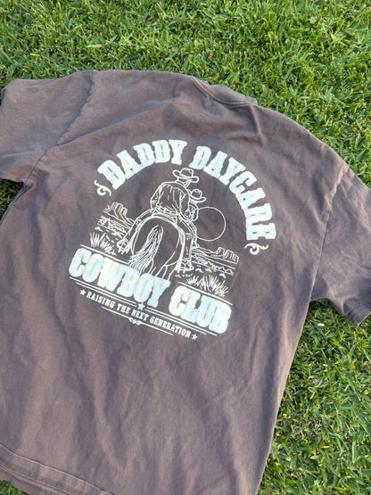 Cowboy Club Heavy Faded Brown Tee