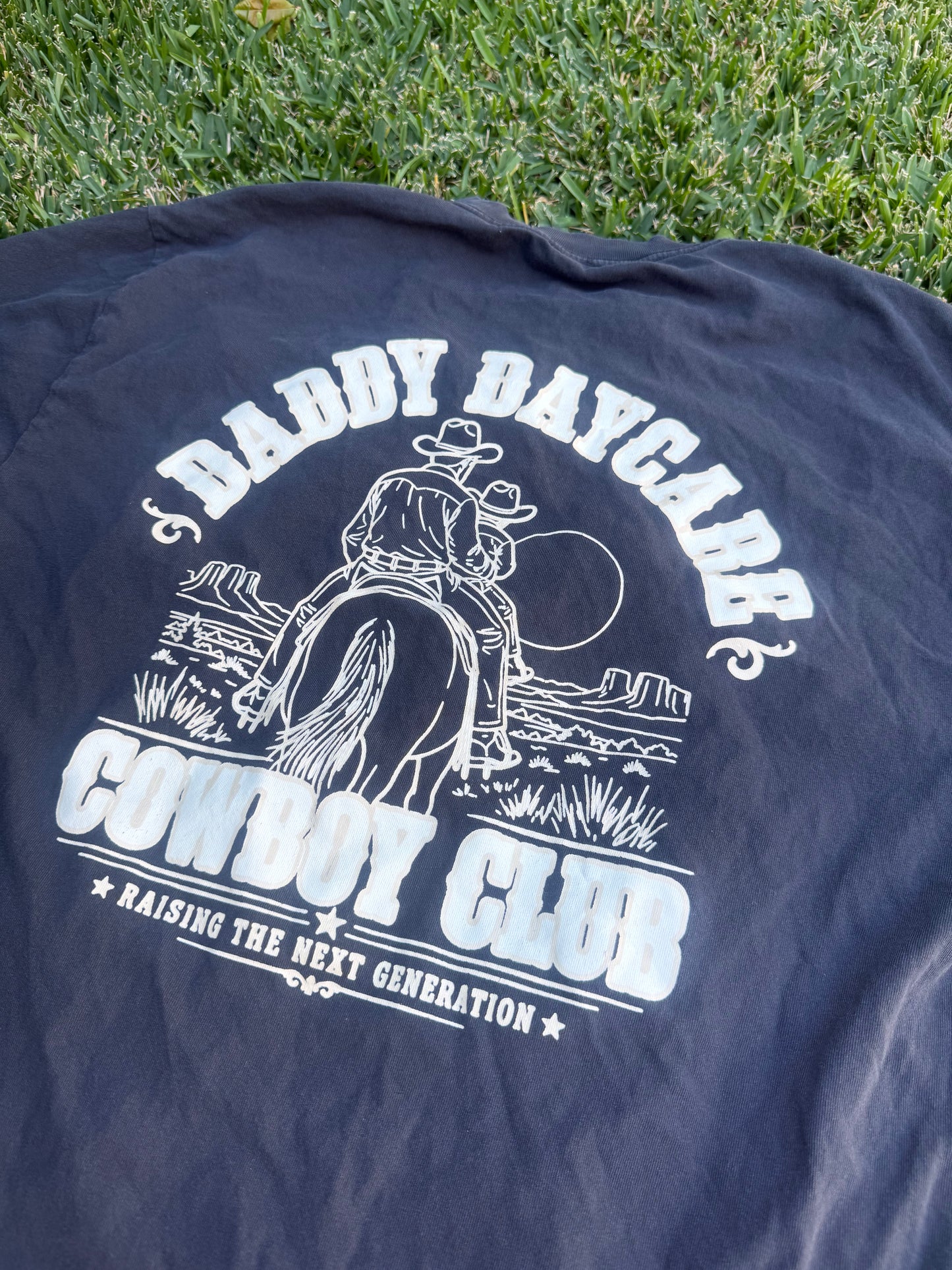 Cowboy Club Heavy Faded Black Tee