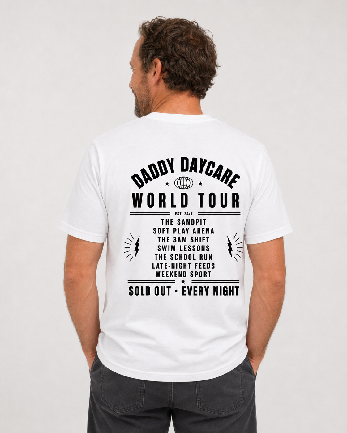 Daddy Daycare World Tour Heavy Tee – White