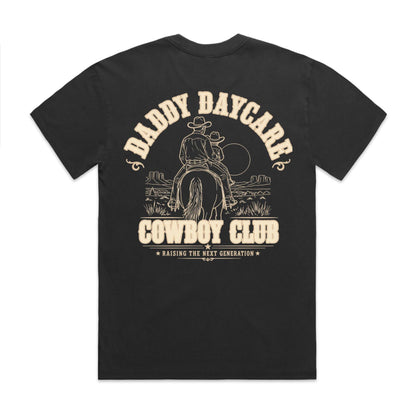 Cowboy Club Heavy Faded Black Tee