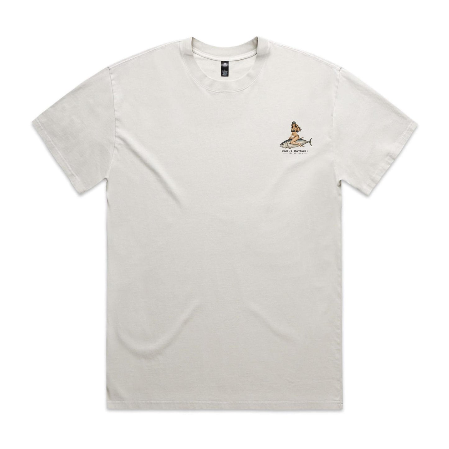 Daddy Daycare Fishing Club Heavy Faded Bone Tee