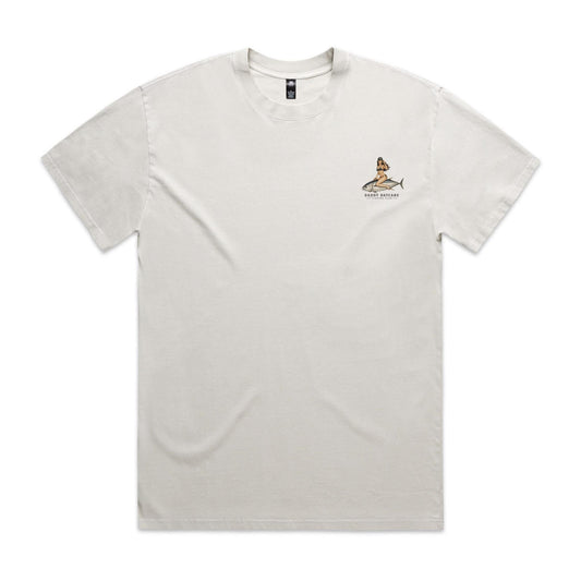 Daddy Daycare Fishing Club Heavy Faded Bone Tee
