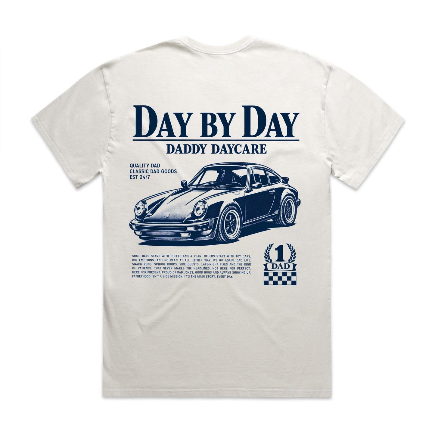 Daddy Daycare Heavy Faded Bone Day by Day Tee