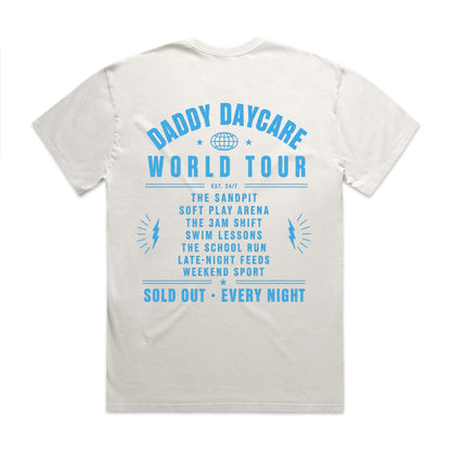 World Tour Heavy Faded Bone Tee